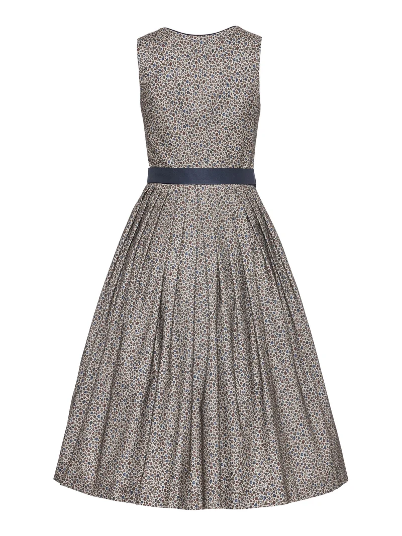 Klassisches Baumwolldirndl mit Satinschürze