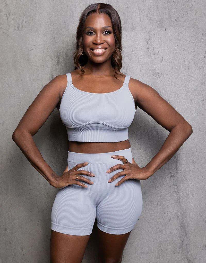 High-Waist-Shorts Freeda Iceblue