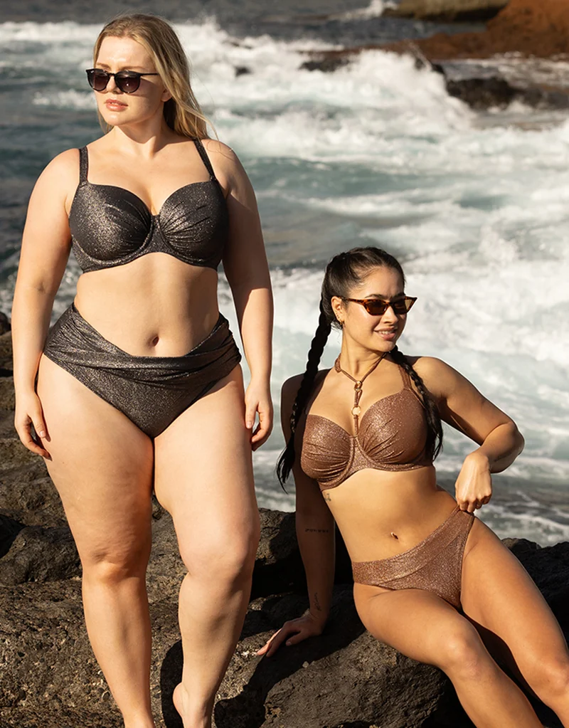 Schalen-Bikini-Top Valencia Glam Bronze