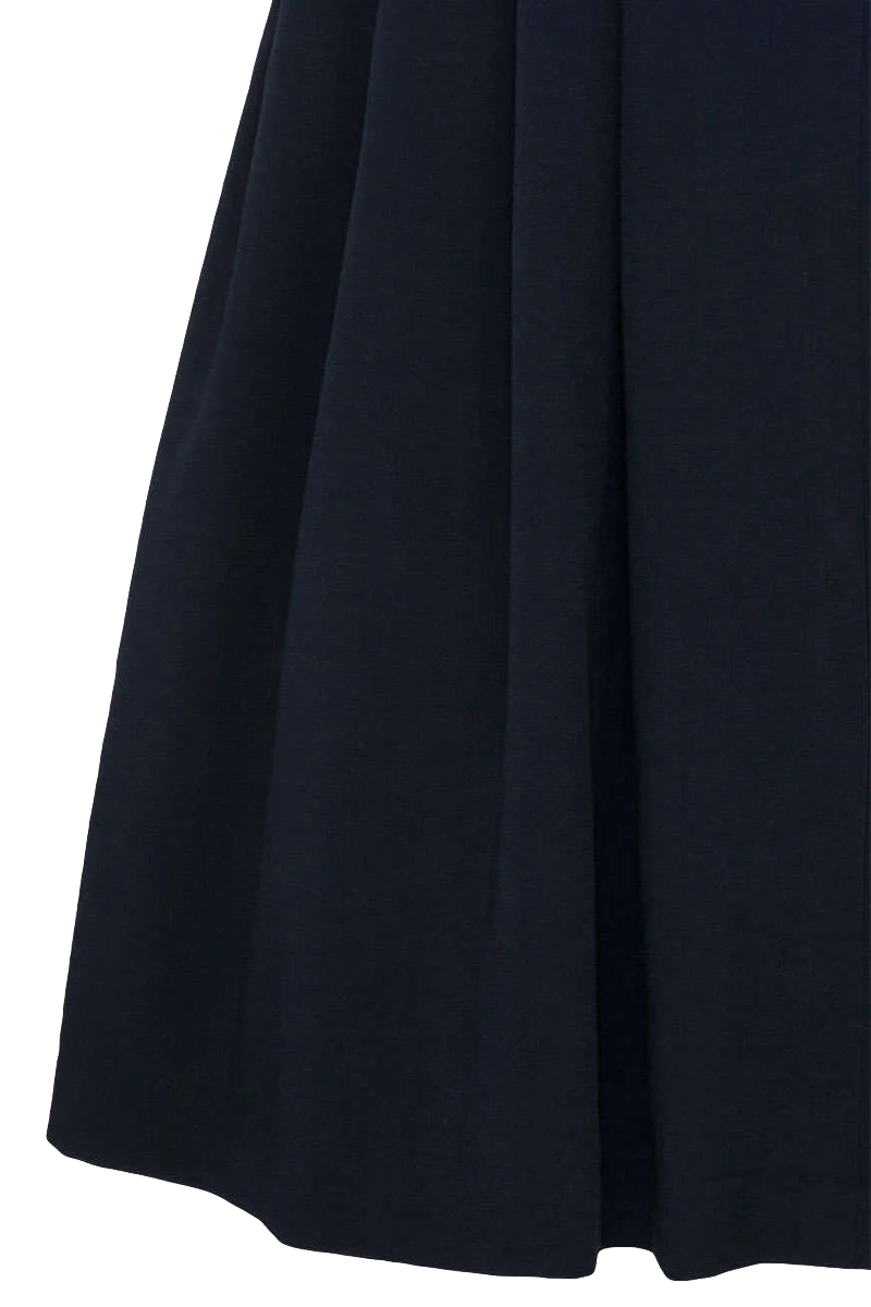 Midi-Dirndl ohne Schürze unifarben - marine