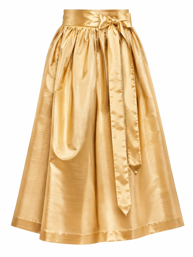 Klassische Taftschürze für Dirndl – 77 cm