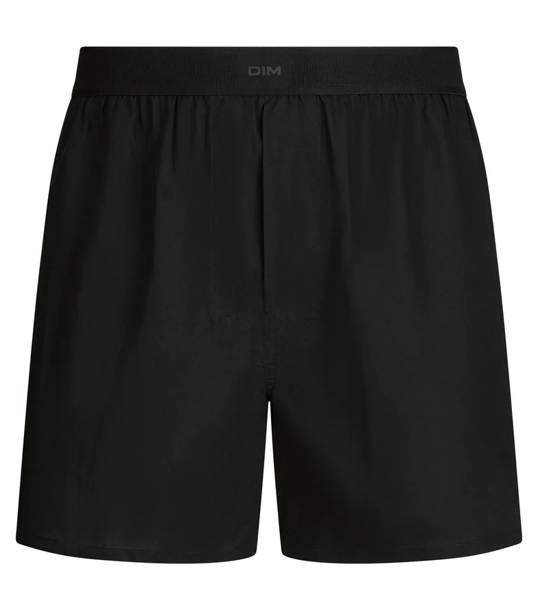 Weite schwarze Herren-Boxershorts Signature