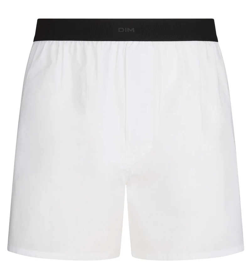 Weite weiße Herren-Boxershorts Signature