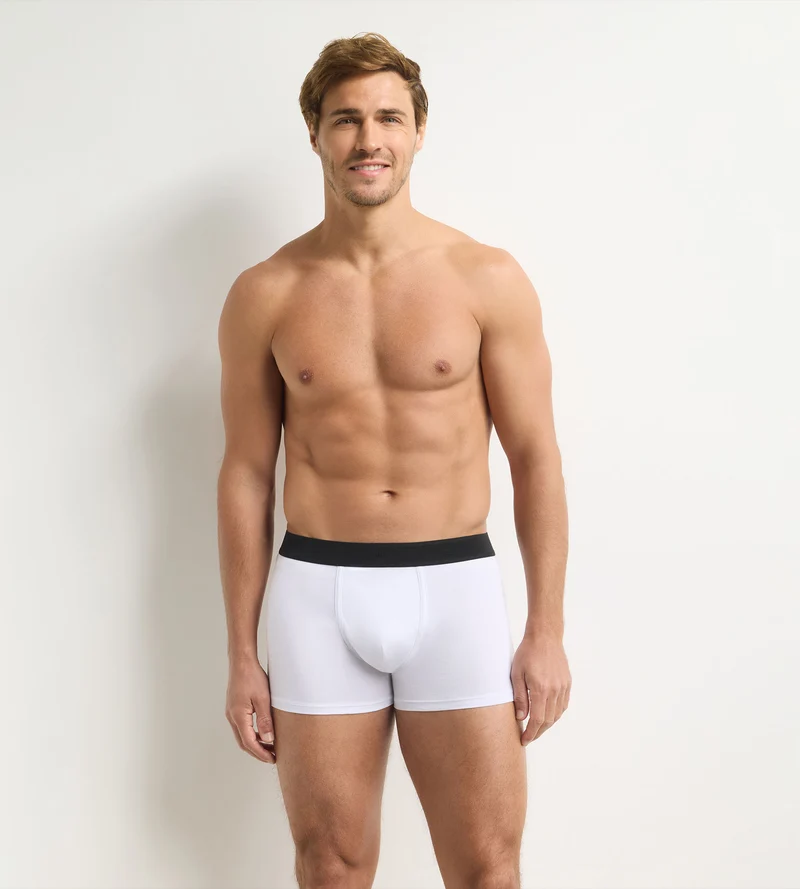 Weiße Herren-Boxershorts Signature