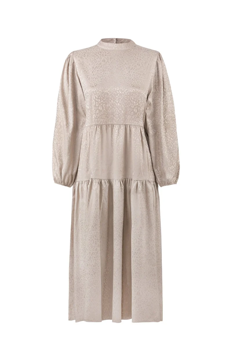 VOLANT MIDI KLEID LEO ONESIZE CORAL