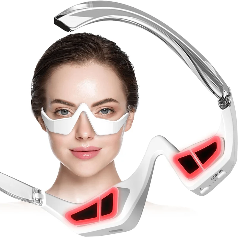 Augenmassagebrille mit Rotlichttherapie zur Reduzierung von Augenringen und Schwellungen mit Mikrostrom (100% Rabatt)