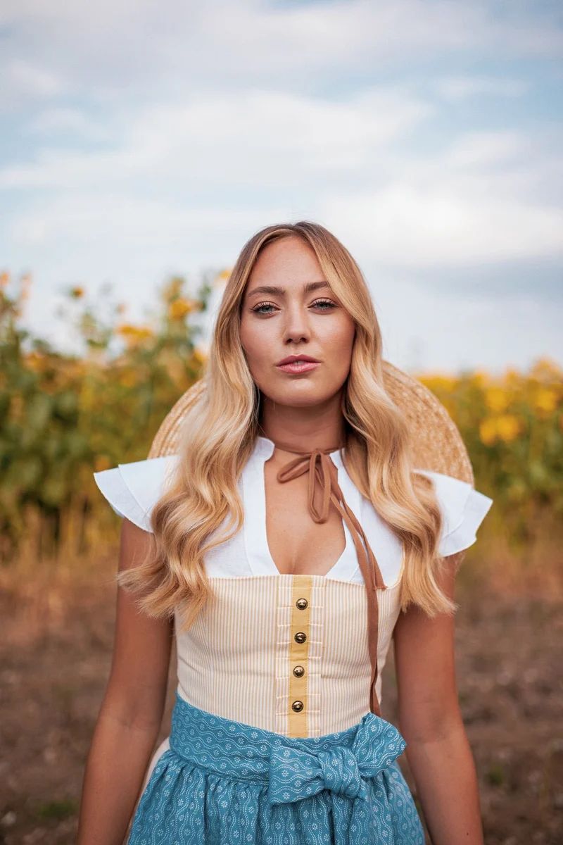 BW- DIRNDL LIMITED EDITION 2019 GELB/ HELLBLAU