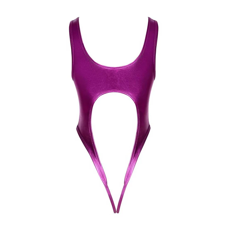 Stringbody S-XL schillerndes Metallic-Pink "Lido"