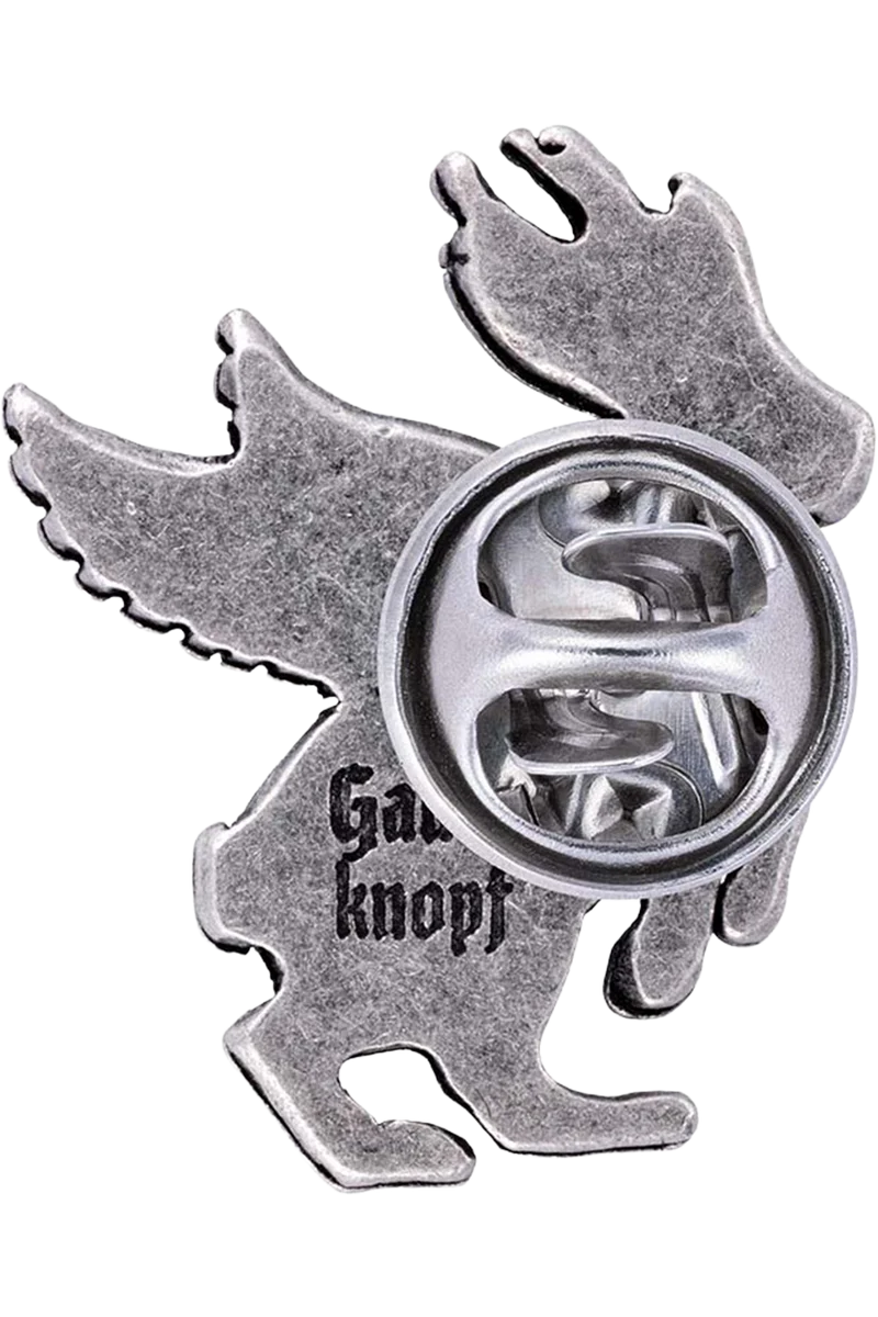 Trachten Pin mit Wolpertinger - altsilber