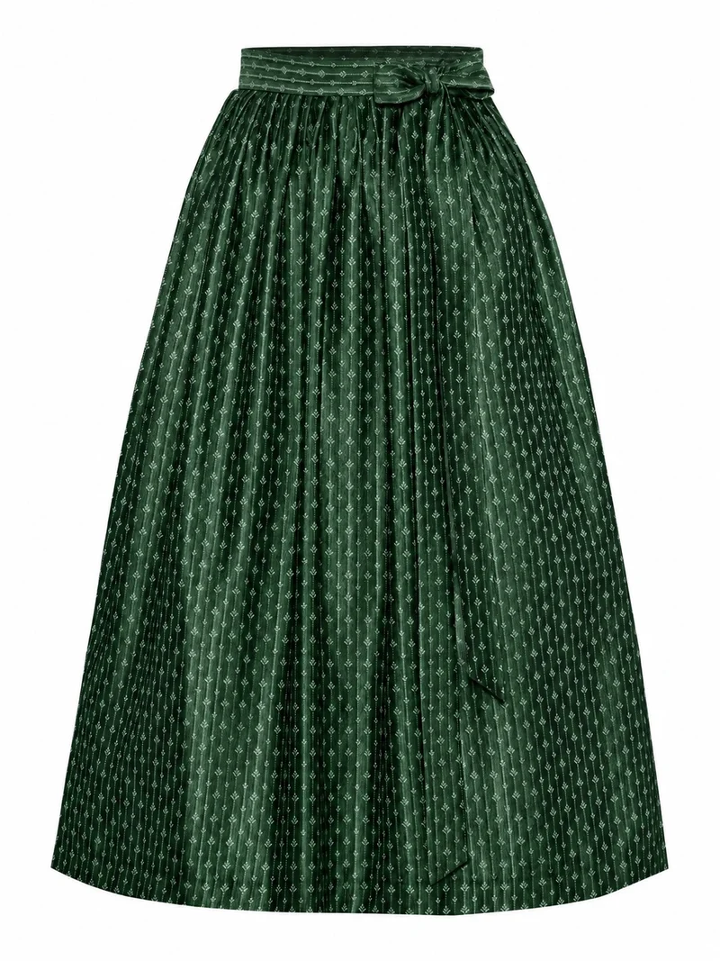 Jacquard-Dirndlschürze mit Streifenmotiv – 77 cm