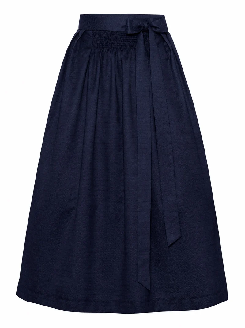 Jacquard-Dirndlschürze mit Zackenmuster – 77 cm