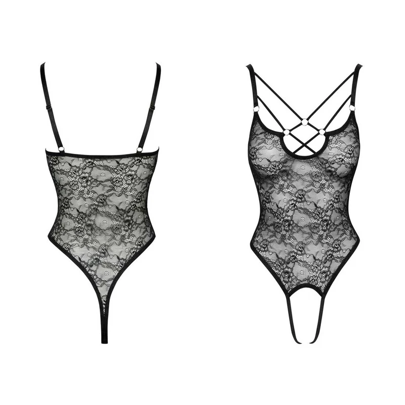 Stringbody ouvert S-XL extra hohe Beinausschnitte "Alessia"