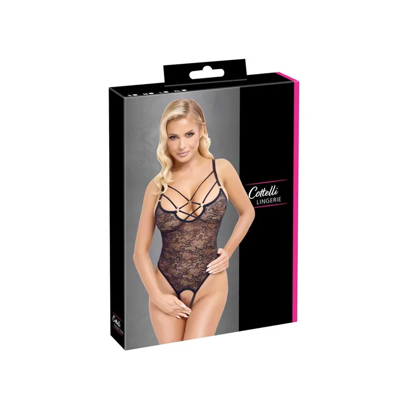 Stringbody ouvert S-XL extra hohe Beinausschnitte "Alessia"