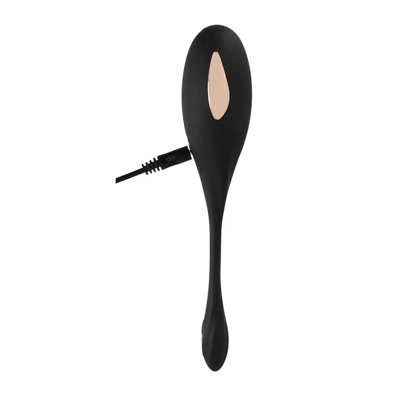 Reizstrom-Vibro-Ei mit Fernbedienung aus Silikon - 18,6cm