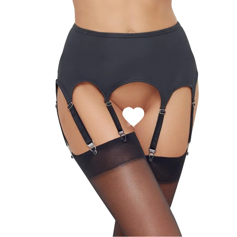 Strapsgürtel S-XL edler Mattlook mit 8 Strapshalter "Sky"
