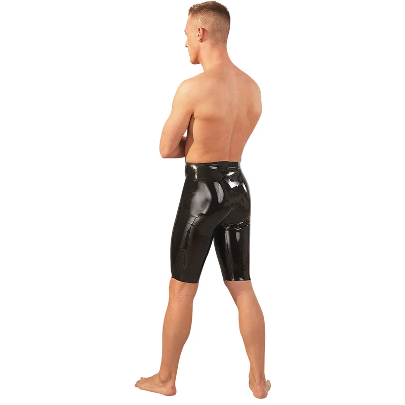 Latex Radlerhose M-2XL geäderte Hülle für Penis + Hoden "Jerome"