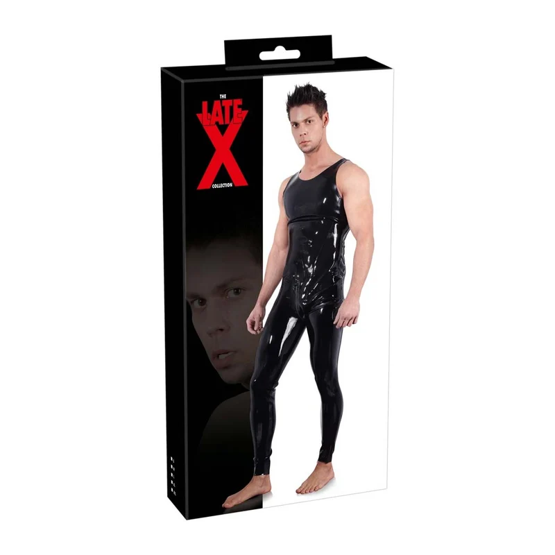Latex Herren Overall M-2XL mit Schritt-Reißverschluss "Harvey"