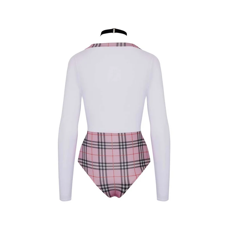 Schulmädchen Body Set S-XL mit Karo-Krawatte "Karlie"