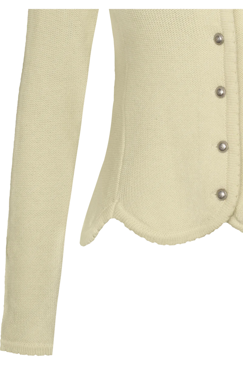 Damen Trachten-Strickjacke Dirndljacke - vanille
