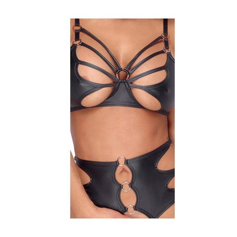 BH-Set ouvert S-XL mit Cut-Outs im edlen Mattlook "Cheryl"