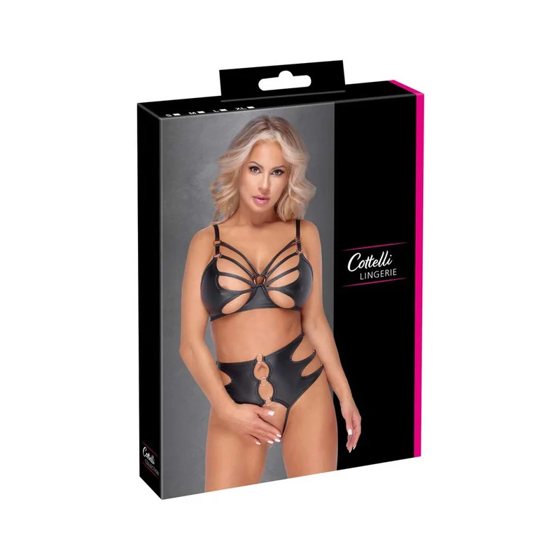 BH-Set ouvert S-XL mit Cut-Outs im edlen Mattlook "Cheryl"