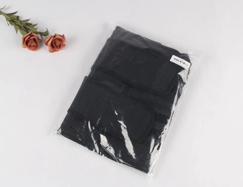 Schwarze Latex-Taillenformer-Weste – Reißverschluss, Doppelgürtel & 9 Stahlstäbe