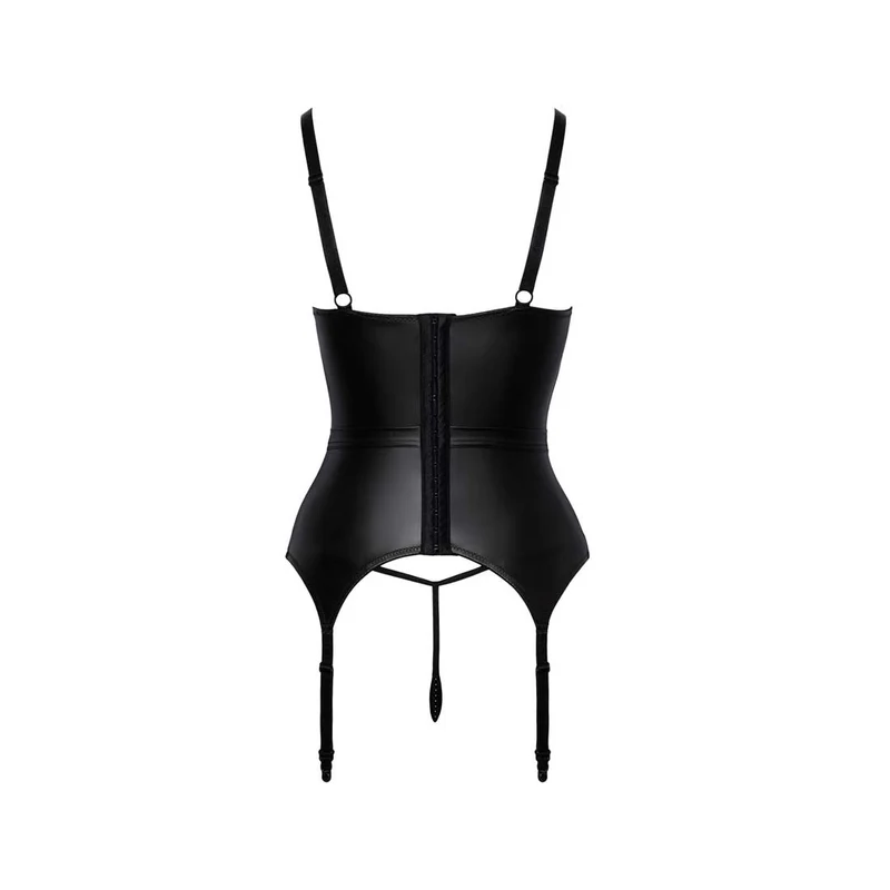 Strapshemd Set ouvert S-L Busenfrei mit Perlenketten "Melody"