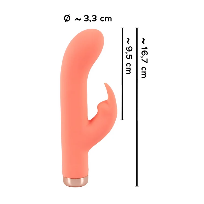 Mini Rabbit Vibrator stimuliert Vagina, G-Punkt & Klitoris - 16,7 cm