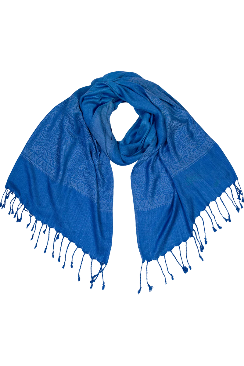 Damen Tuch im Pashmina-Stil mit Muster - royal