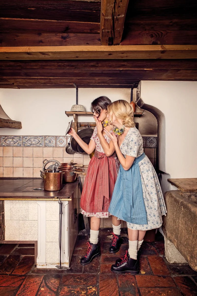 BAUMWOLL- TRADITIONSDIRNDL BLAU