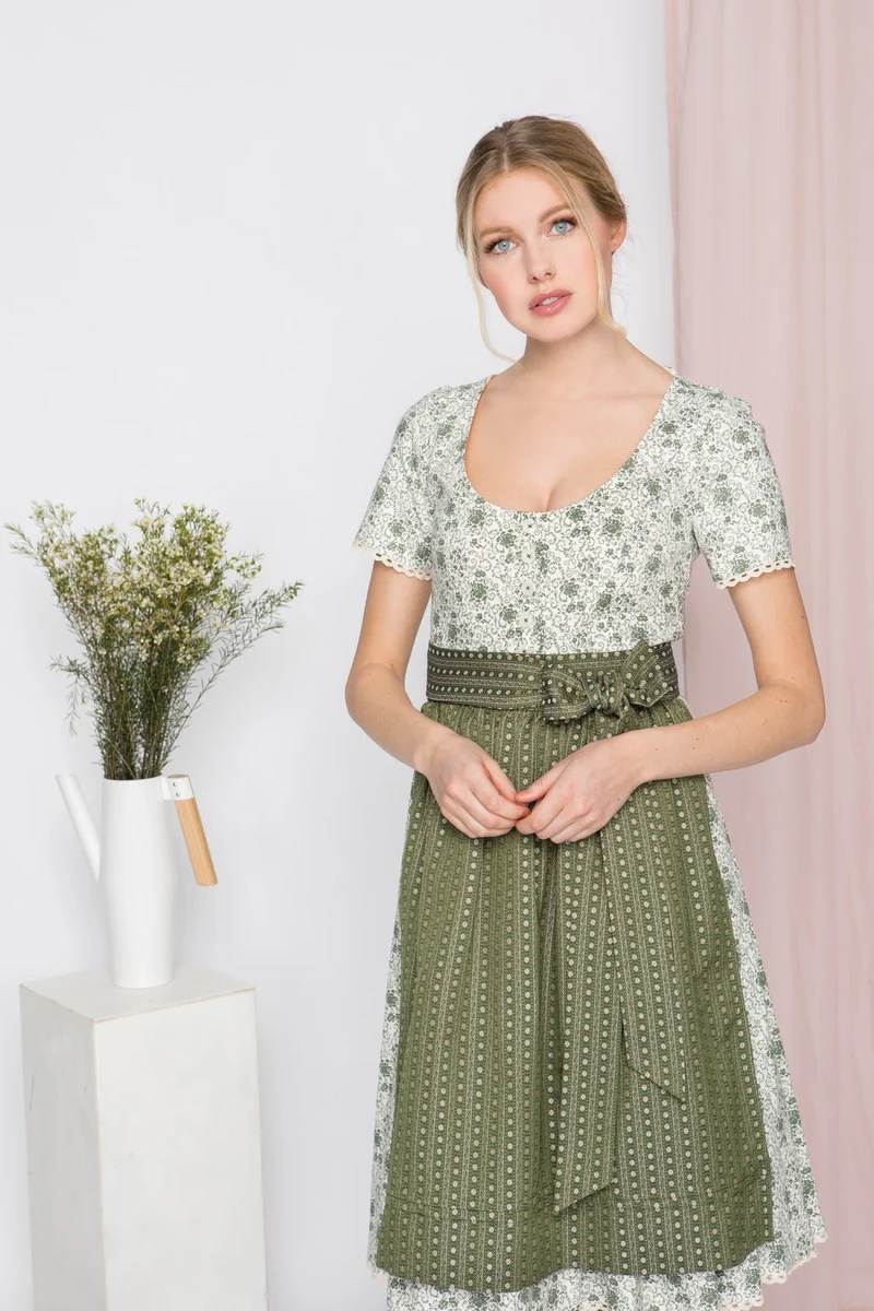 BAUMWOLL- TRADITIONSDIRNDL GRÜN