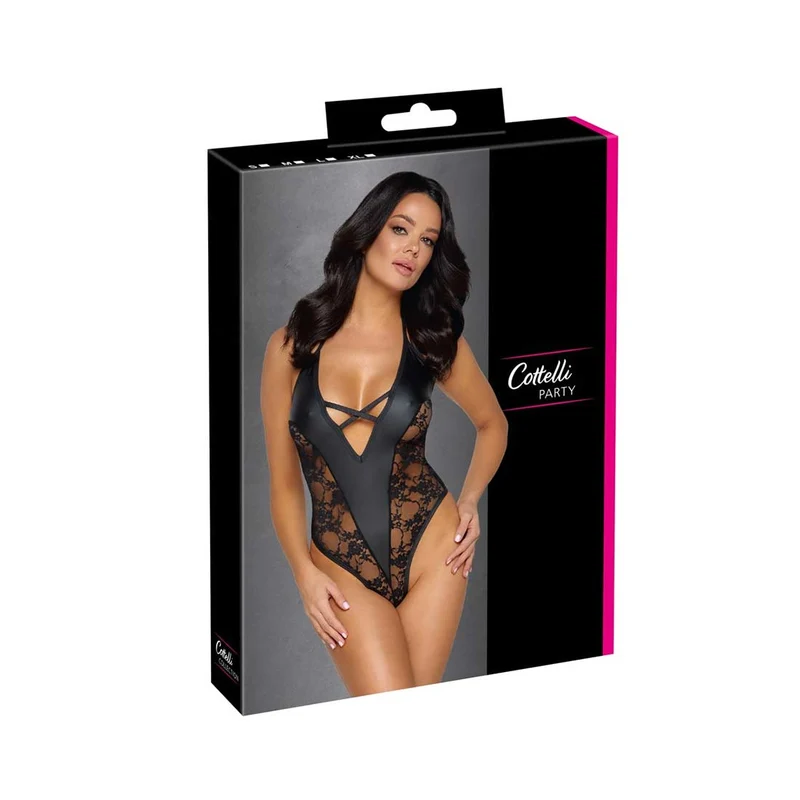 String-Body S-XL im edlen Mattlook mit feiner Spitze "Conny"