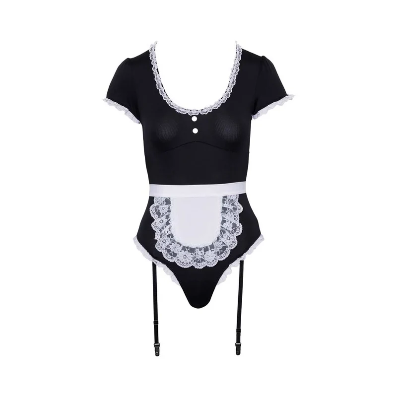 Straps-Riobody S-XL Kellnerin Kostüm mit Schürze "Scarlett"