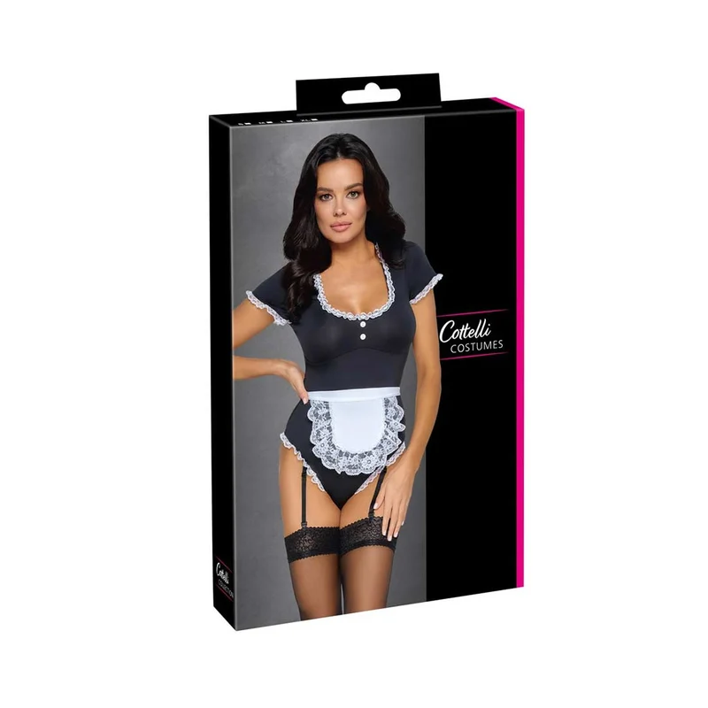 Straps-Riobody S-XL Kellnerin Kostüm mit Schürze "Scarlett"
