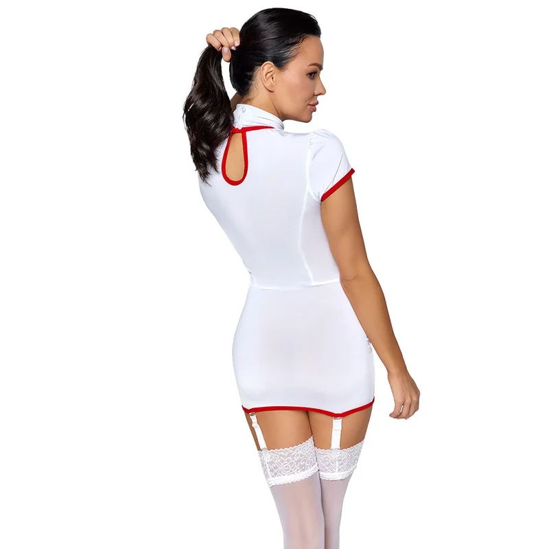Straps-Kleid S-XL im Krankenschwester-Look mit Taschen "Lakia"