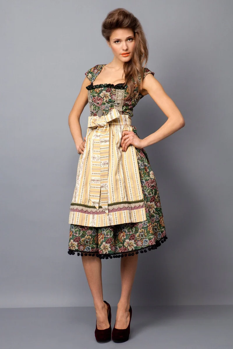 DIRNDL VINTAGE GOBELIN tanne/ocker