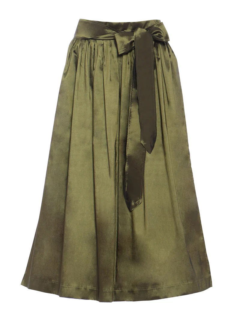 Klassische Taft-Dirndlschürze – 77 cm