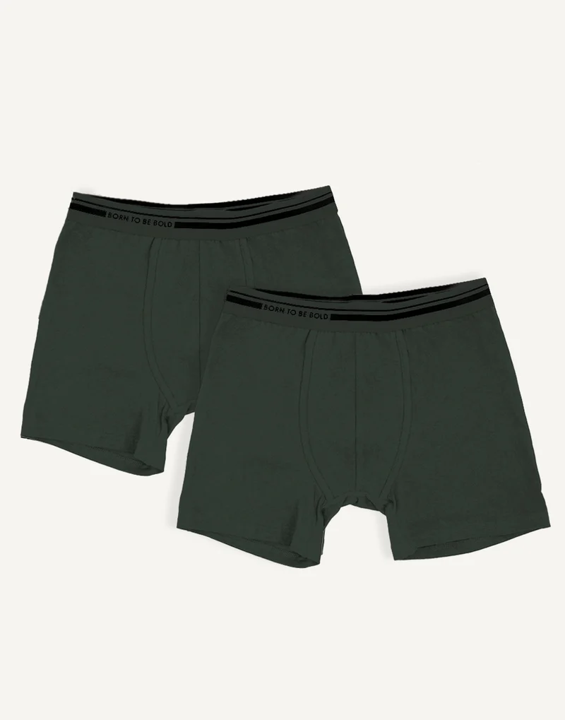 Boxershorts-Set Olive/Black