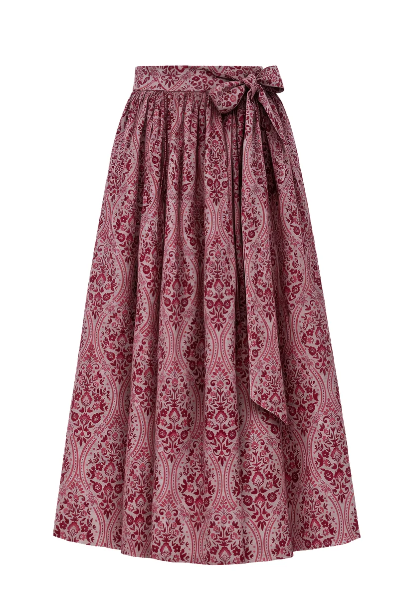 Jacquard-Dirndlschürze mit Ornamentmotiv – 77 cm