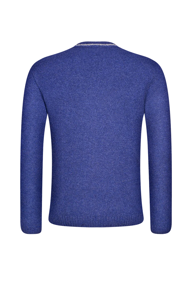 Strickpullover mit Doppeladler-Intarsie