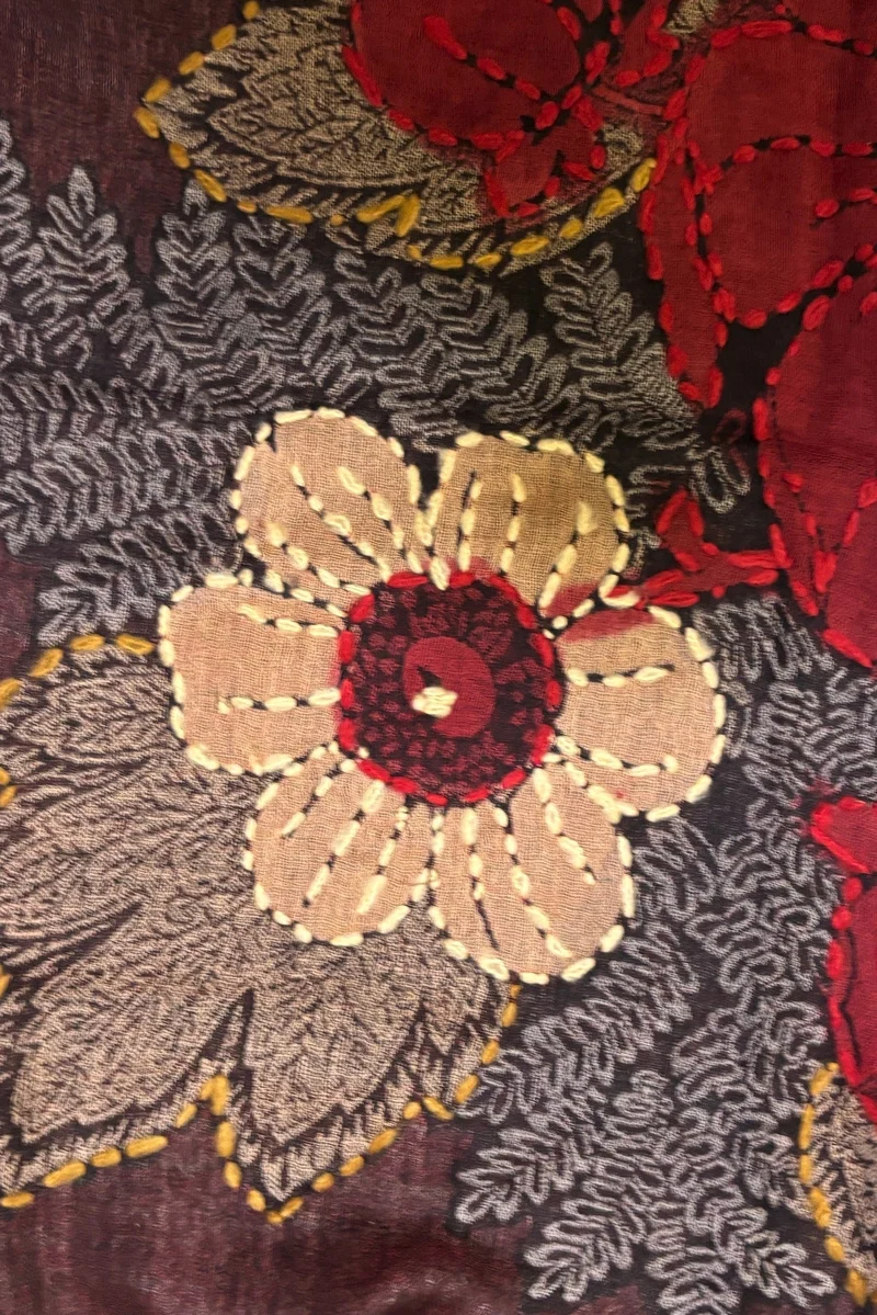 Palombina Trachtentuch Ezio bordeaux 70x180cm