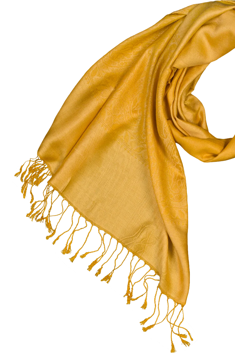 Damen Tuch Pashmina-Stil - mustard