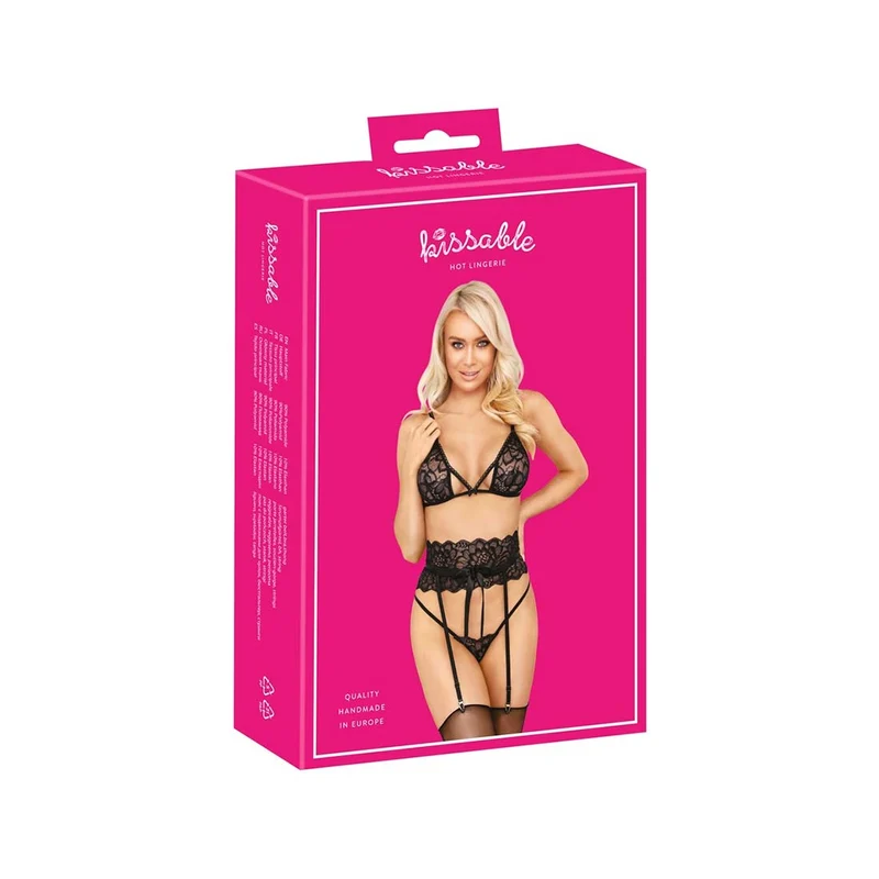 Straps BH-Set S-XL im eleganten Style aus weicher Spitze "Carla"