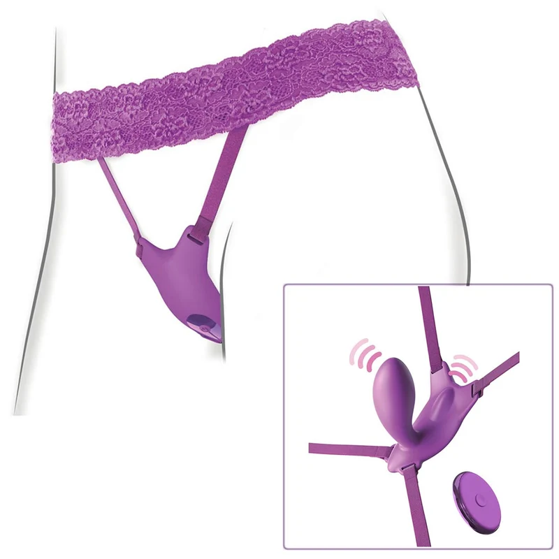 Stretch-String mit integriertem G-Punkt-Vibrator + Fernbedienung