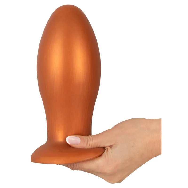 XXL Analplug mit Saugfuß nahtlos aus porenfreiem Silikon - 21cm