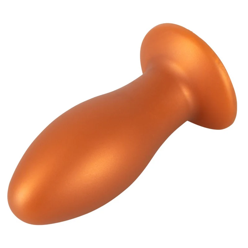 XL Analplug mit Saugfuß nahtlos aus porenfreiem Silikon - 16cm