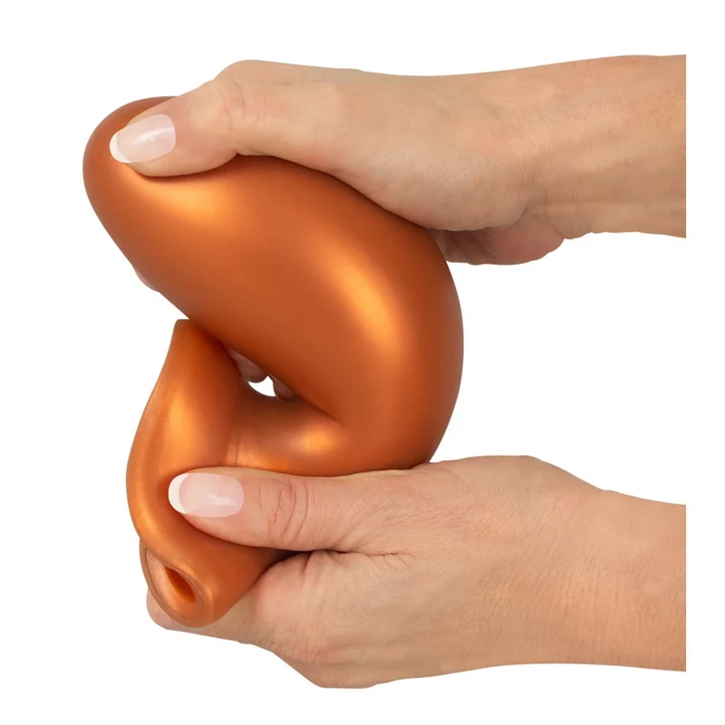 XL Analplug mit Saugfuß nahtlos aus porenfreiem Silikon - 16cm