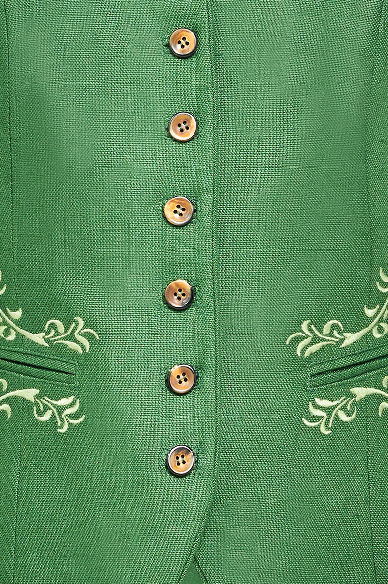 Gilet mit Kragenstickerei