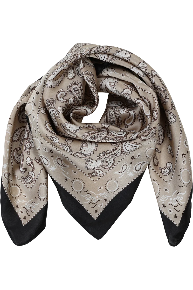 Damen Trachtentuch in Satin-Optik - sand