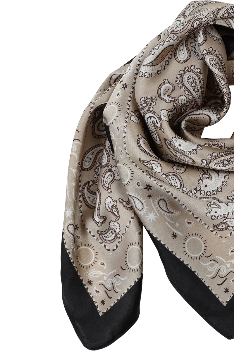 Damen Trachtentuch in Satin-Optik - sand
